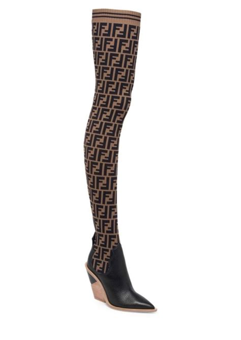 fendi ankle.boots|fendi thigh high sock boots.